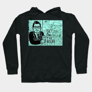 Get on the Beers with Dan Andrews Blue Hoodie